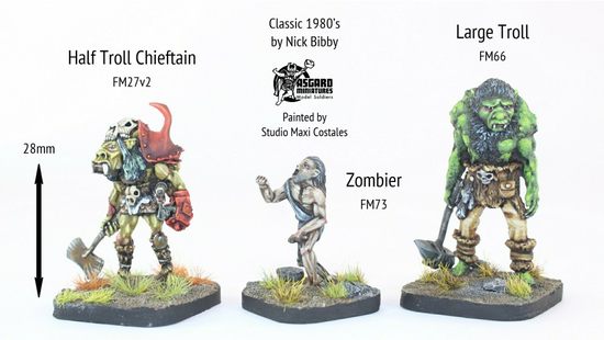 Half Troll Chieftain size comparison