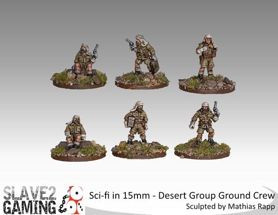 15mm Sci-Fi Desert Group ground crew