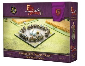  BY FIRE AND SWORD II: Entrenched Wagon Train 15mm Figures