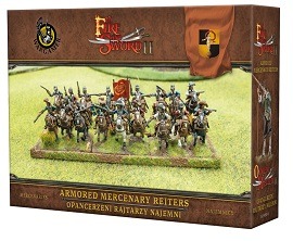  BY FIRE AND SWORD II: Armored Mercenary Reiters 15mm Figures