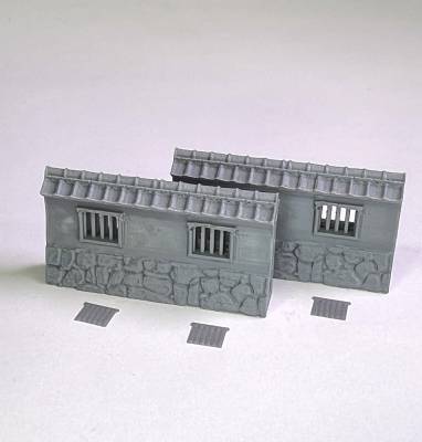 Japanese Castle Straight Walls With Shutters