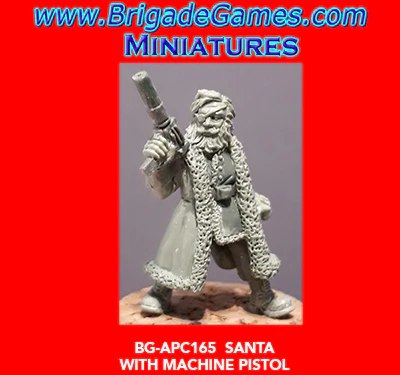Santa with machine pistol