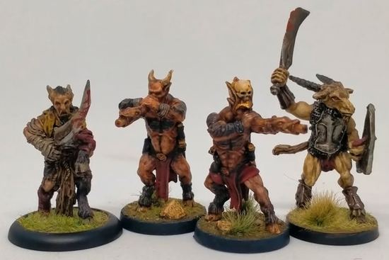 Satyr with blowpipes and clovis