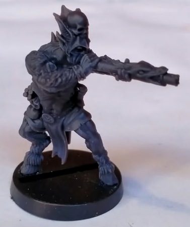 Satyr with blowpipes and clovis