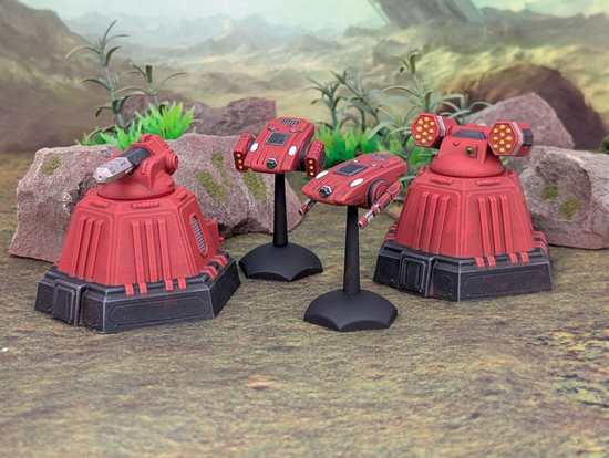 Drones and Turret Bunkers