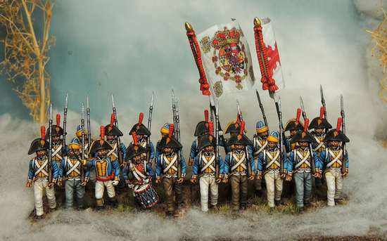 Infantry Group – Deep Blues & Clean Shading
