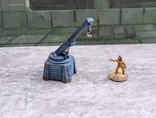 Crane with 15mm figure for scale
