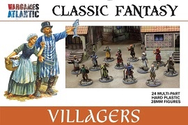 CLASSIC FANTASY: Villagers 28mm Figures