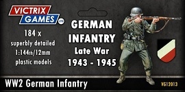  LATE WAR GERMAN INFANTRY AND HEAVY WEAPONS: 12mm figures