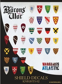 THE BARONS' WAR: Shield Decals, Knights