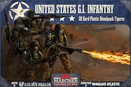MARCHER, EMPIRES AT WAR: United States Infantry 28mm Miniatures