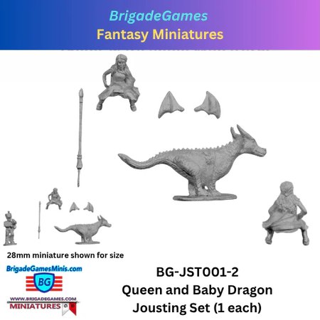 Queen & Baby Dragon Jousting Set
