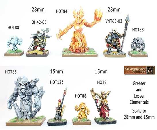 Greater and Lesser Elementals