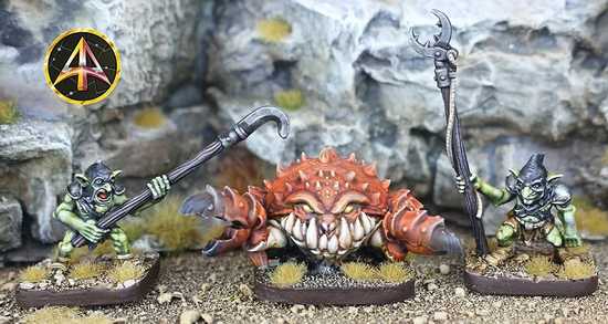 Wild War Crab and Goblin Handlers