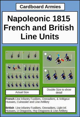 Cardboard Armies: Napoleonic 1815 French and British Line Units