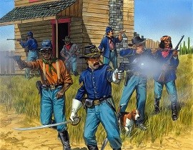  DEAD MAN'S HAND: U.S. Cavalry/Buffalo Soldiers 28mm Miniatures