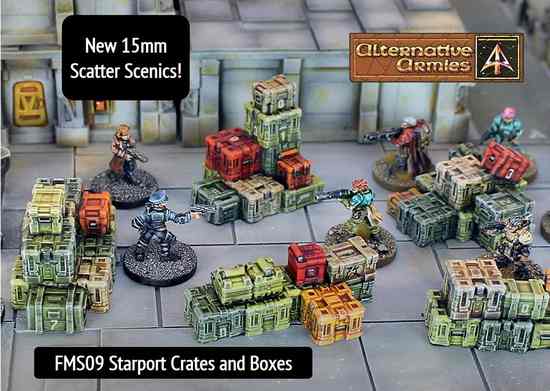 Starship crates and boxes