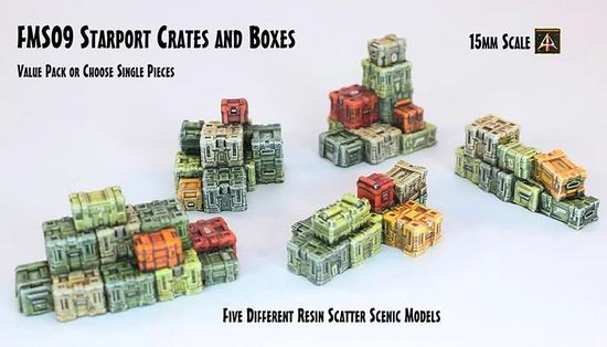 Starship crates and boxes