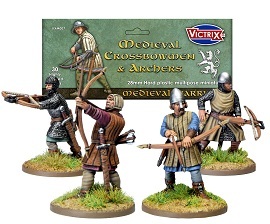  MEDIEVAL CROSSBOWMEN AND ARCHERS: 28mm Figures