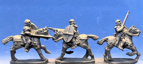 Roman cavalry with ribbed shield