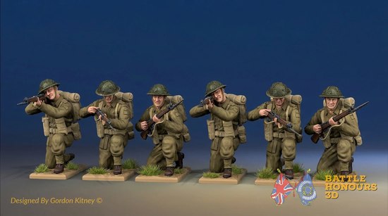 British Infantry in Battle Dress using the new kneeling poses