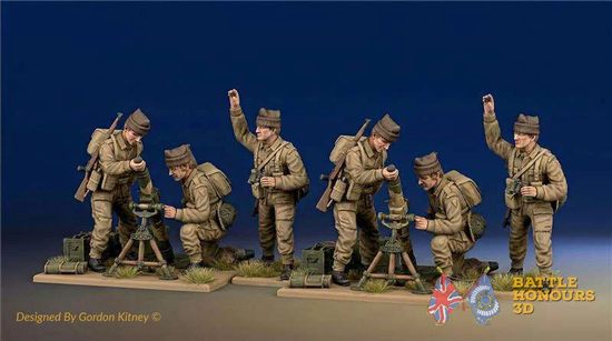 Mortar and support weapon teams from the new British Commando collection