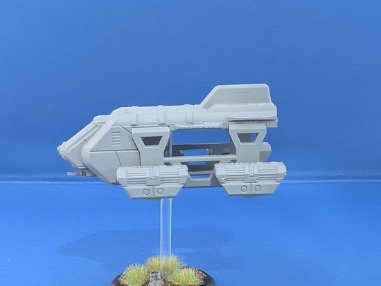 Side view of empty cargo bay bay