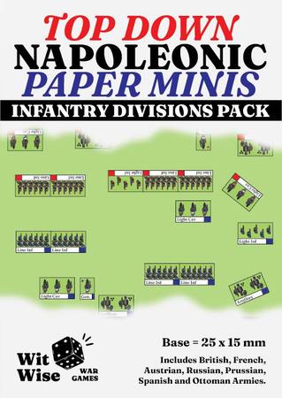 Top Down Paper Minis: Napoleonic Infantry Divisions