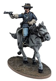 DEAD MAN'S HAND: Mounted Captain Joseph C Bale 28mm Miniature