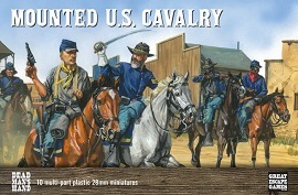  DEAD MAN'S HAND: Mounted U.S. Cavalry 28mm Miniatures