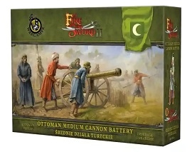  BY FIRE AND SWORD&nbsp;II: Ottoman Medium Cannon Battery 15mm Figures