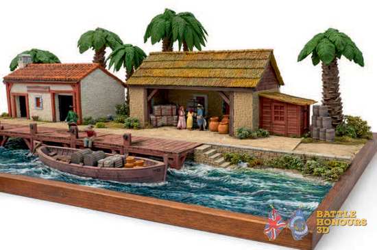 Colonial Caribbean Warehouse Terrain