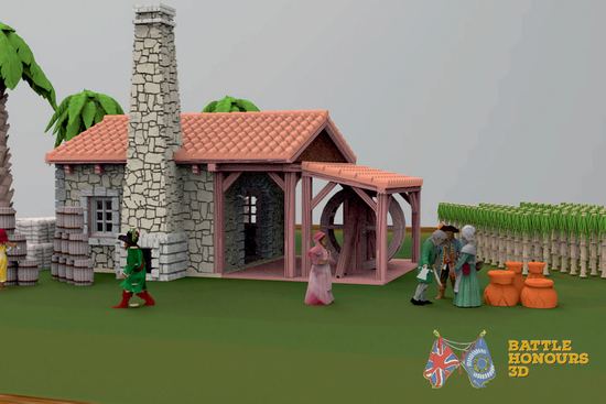 Caribbean Sugar Cane Mill Terrain