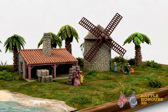 Caribbean Windmill and Store Terrain