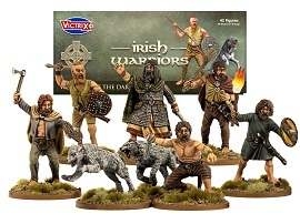  DARK AGE IRISH AND DOGS: 28mm Miniatures