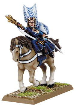 Grail Damsel on horseback