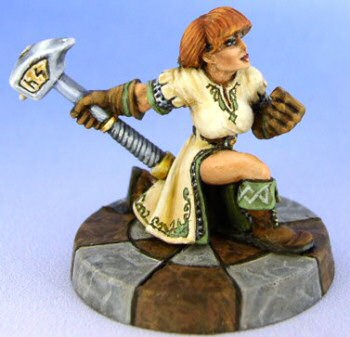 Svala, Female Dwarf (painted by Angela Imrie)