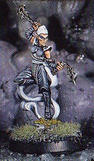 Grey Elf Snakestrike Duelist from the Chainmail product line