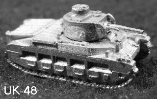 WWII British Matilda tank in microscale