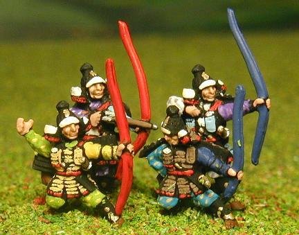 Some of the new 15mm Samurai figures from Essex