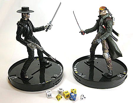 Duelling Shadowrunners - Street Deacon (left) vs Kharkov (right)