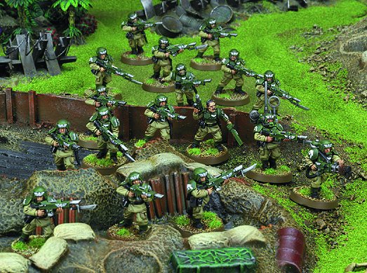 Cadian Shock Troops in action