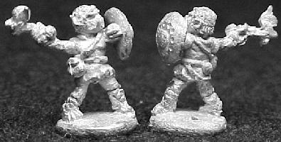 Jacobite's Halflings with Axes - front and back