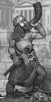 German Warrior with Horn