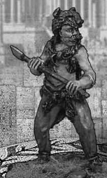 German Warrior in Wolf Skin