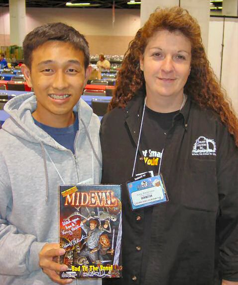 Andrew Hong and Twilight Games' Kerry Breitenstein, one of the creators of MidEvil and Zombies!!!