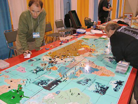 Large-format game of Axis and Allies