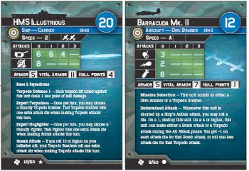 Illustrious and Barracuda stat cards