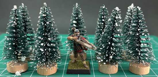 Frosted Mini Bottle Brush Trees