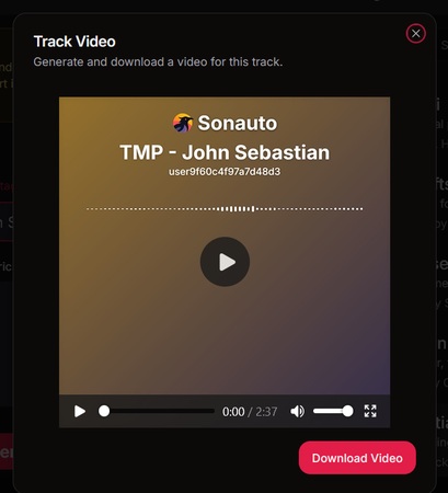 Track video is ready